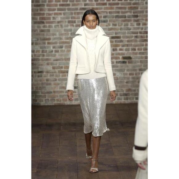 Ralph Lauren Collection Purple Label Sequin Embellished Dress Skirt Runway 2003 - Picture 1 of 15